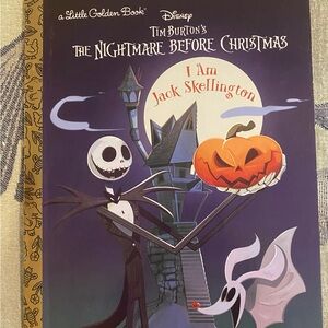 The Nightmare Before Christmas I Am Jack Skellington Little Golden Book